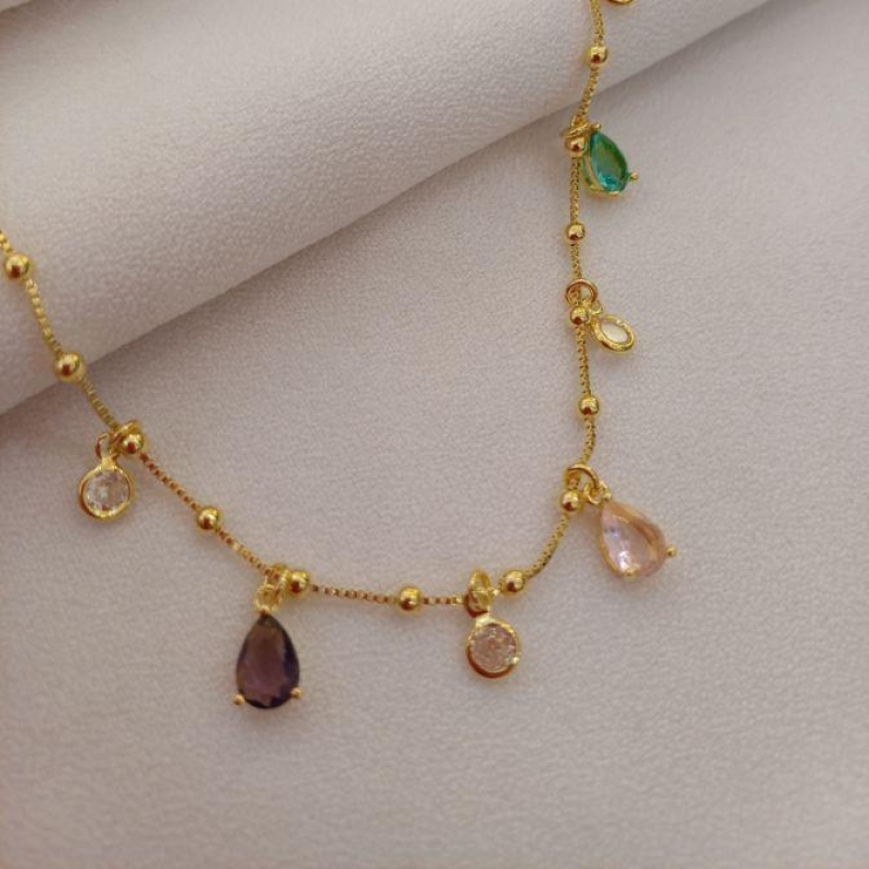 CHOCKER BOLINHA + PEDRINHAS