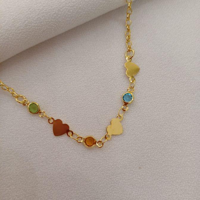 CORACAO + PEDRAS COLOR